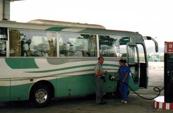 the bus